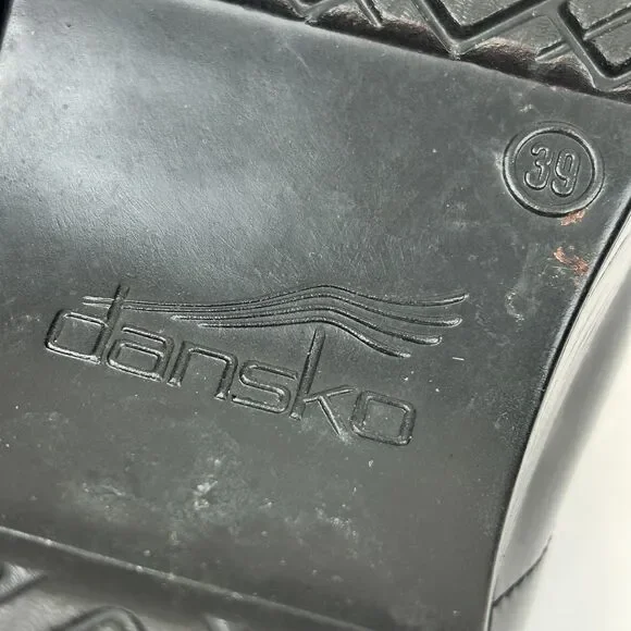 Dansko Professional Black Patent Leather Clog EU 39 US  8.5-9 - Picture 15 of 16